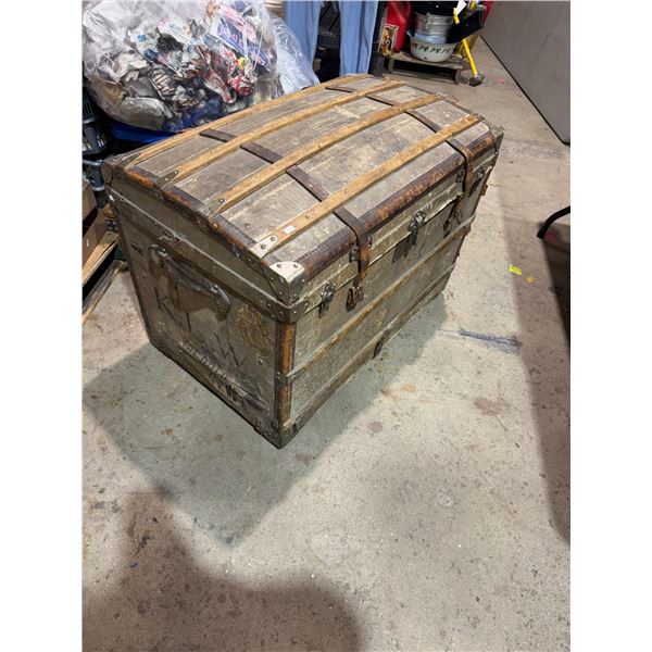 Steamer trunk 35 1/2" x 22" x 26" tall