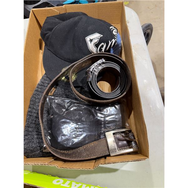 Belts, cap, and toque