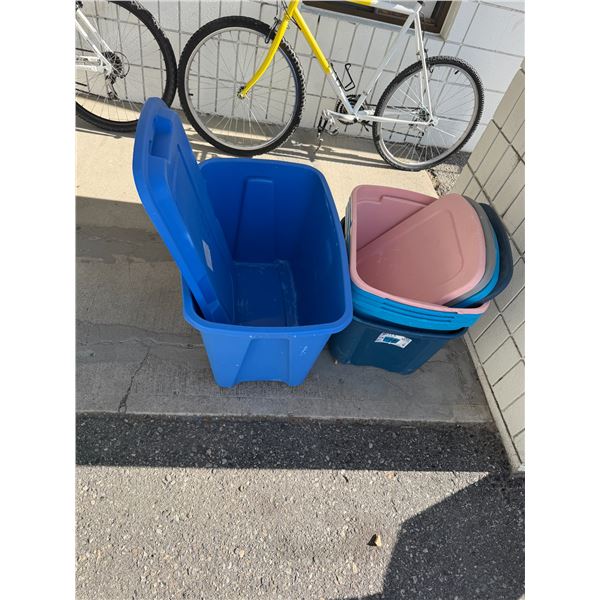 Bins with lids