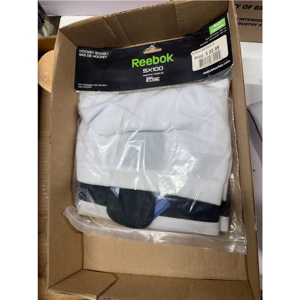 New Reebok hockey socks, Boyz, 24 inch