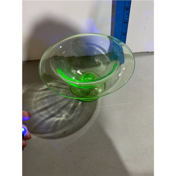 Uranium glass dish