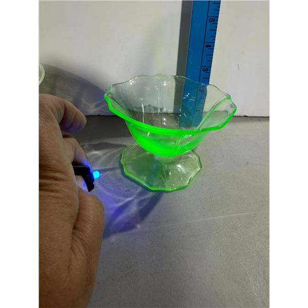 Uranium glass dish