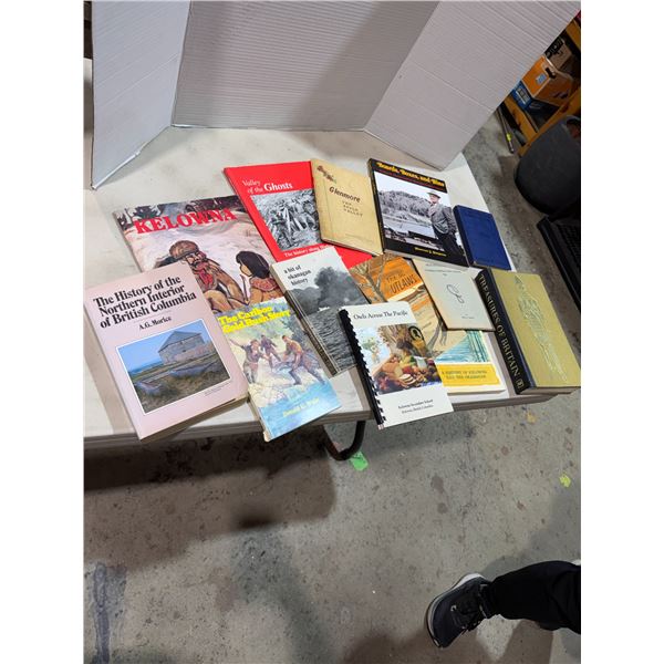 Assorted books, Kel kelowna Valley of the ghosts Okanagan history et