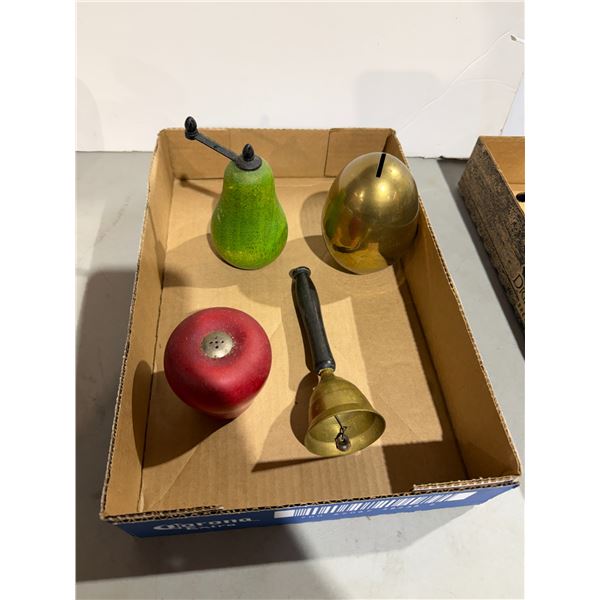Salt and pepper shakers BELL and Coins Bank