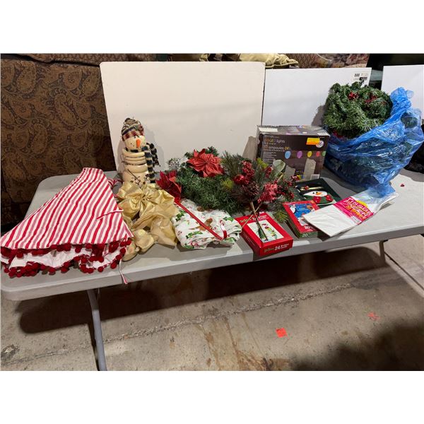 Christmas lights and decor