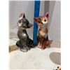 Image 1 : Cat figurines not perfect and painted Japan