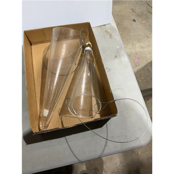 Hanging glass decor