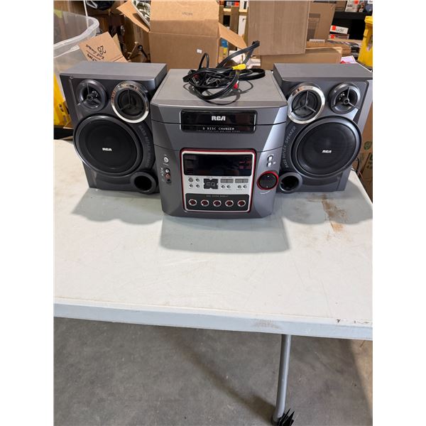 RCA shelf stereo five disc changer