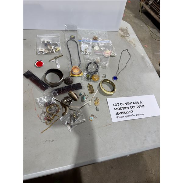 Assorted costume jewelry