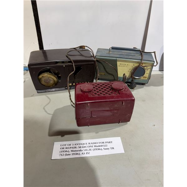 Antique radios for Parts for repair