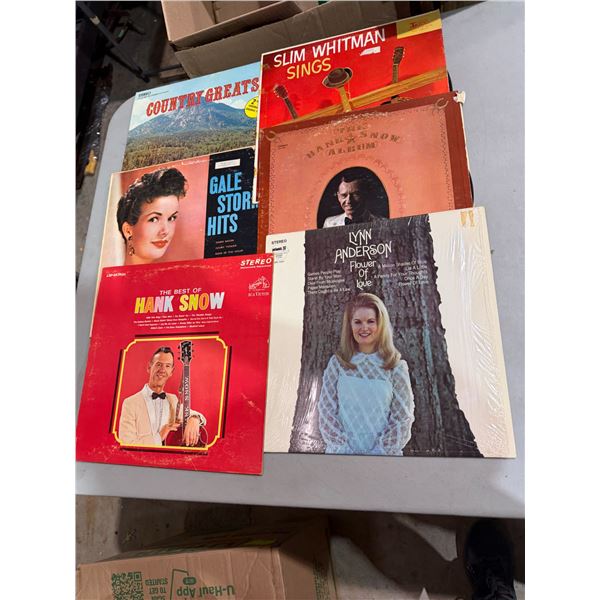 Records, Slim Whitman, Hank Snow, and other