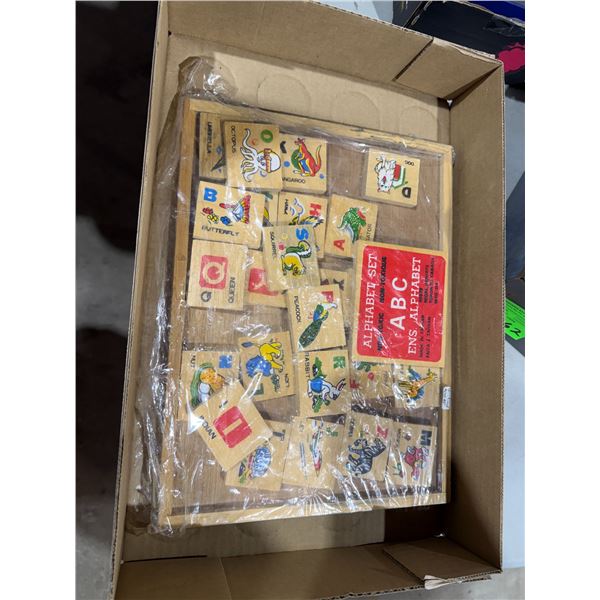 Wooden alphabet puzzle