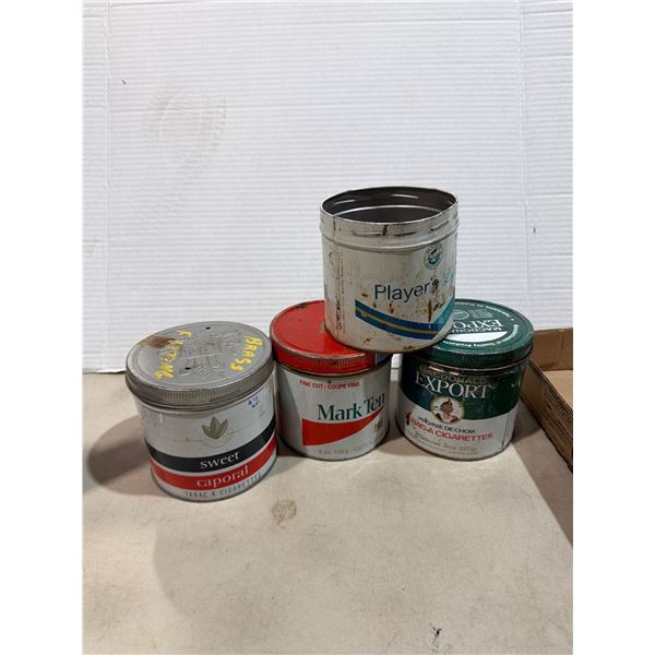 tobacco tins