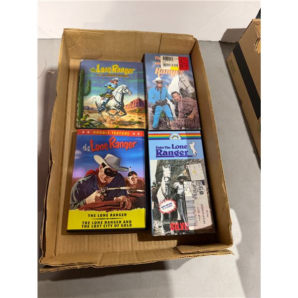 Lone Ranger VHS's book and DVD