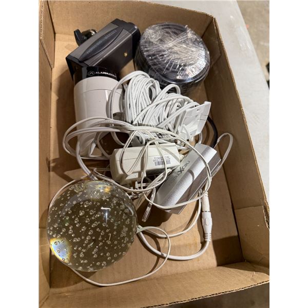 Miscellaneous electronics and glass ball