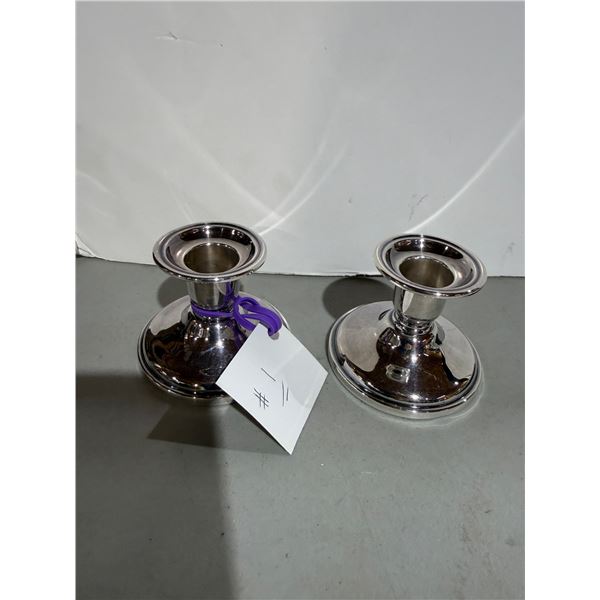 Birks, silver plated Candle Holders