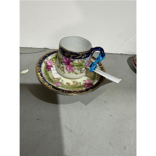 Antique Nippon, Demi test cup, and saucer
