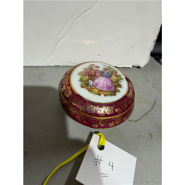 Vintage Limoge, France, MEISNER dresser box