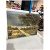 Image 1 : Vintage windswept Landscape oil painting