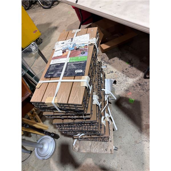 Teak Teck tiles 12"x24" approx 70sq ft