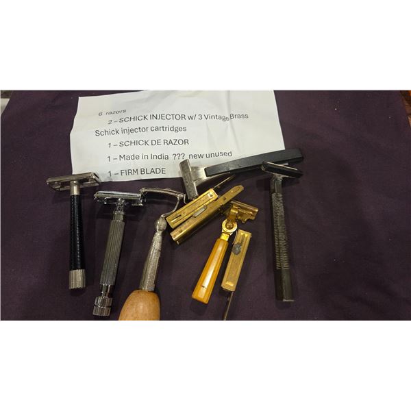 6 vintage razors