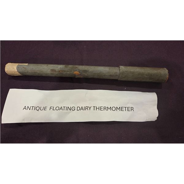 Antique floating dairy thermometor