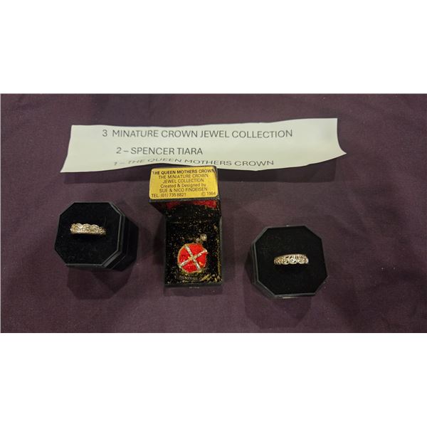 3 mini crwon jewelry collection