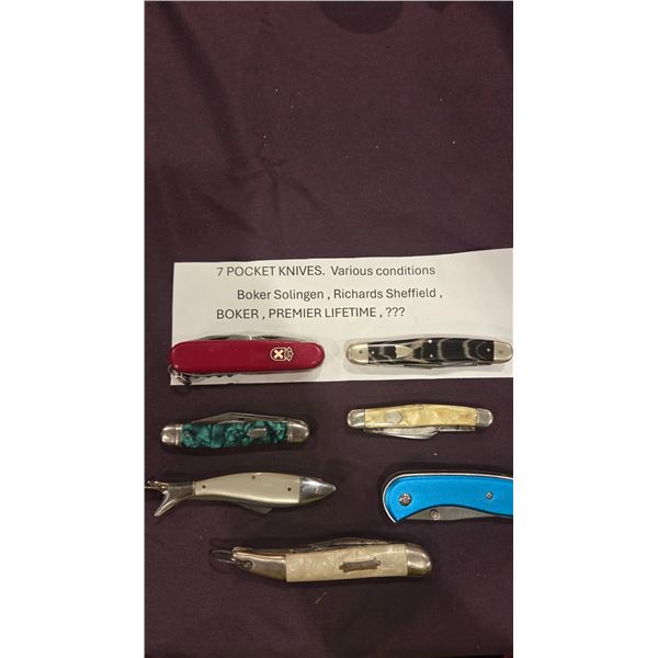 7 pocket knives