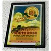 Image 1 : White Rose Framed Advertisement