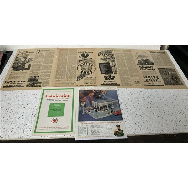 1910-1950’s Original Oil Company Advertisements