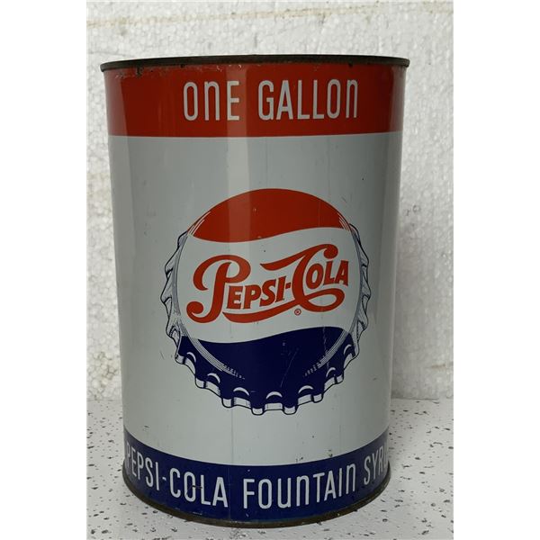 1 Gallon Pepsi Syrup Tin