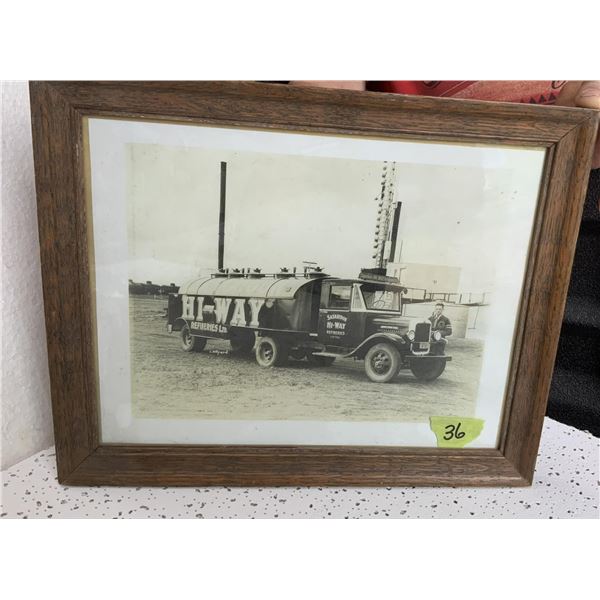 Hi-Way Refineries Saskatoon Framed Photo