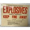 Image 1 : CNR Explosives Sign
