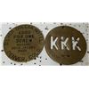 Image 1 : Saskatchewan KKK member Tag and Whorehouse Token