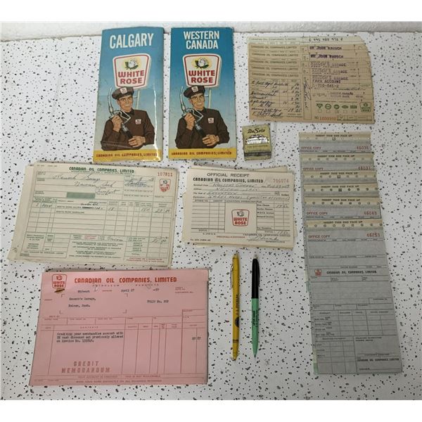 White Rose Maps, Invoices, Receipts etc