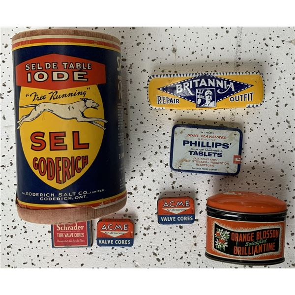 Miscellaneous Household and Automotive Tins