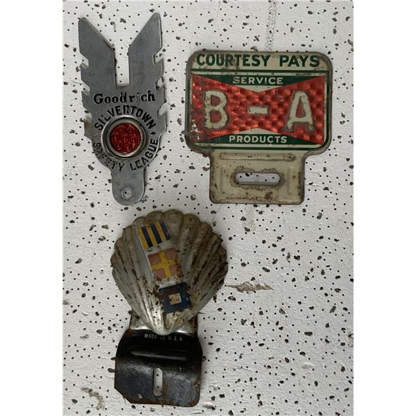 BA, Shell, Goodrich License Plate Toppers