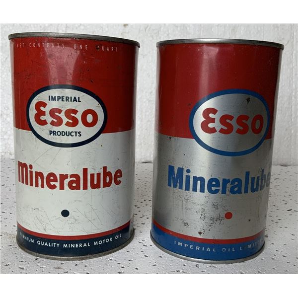 Two ESSO Mineralube Quarts