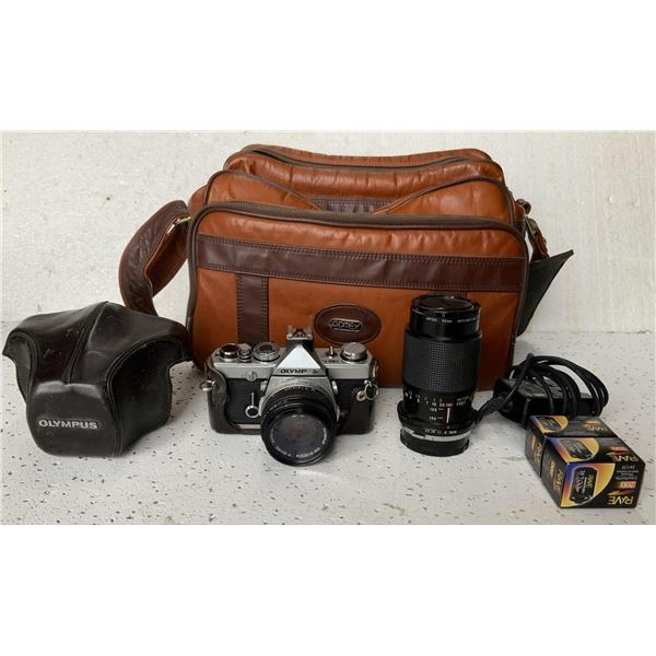 Olympus OM 1 Camera and Accessories