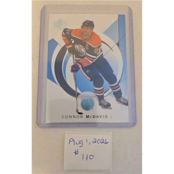 Connor McDavid Blue Parallel Card