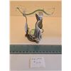 Image 1 : Pewter Three Cat Candle Holder with Glass Oil Holder