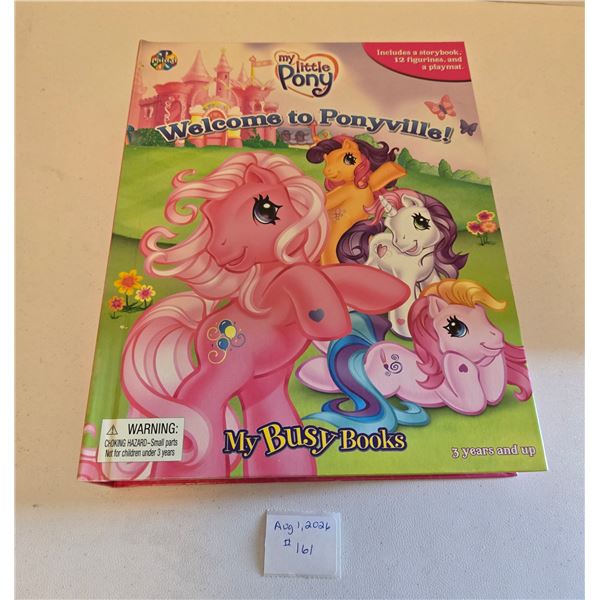 Welcome to Ponyville - My Busy Books. Includes: Storybook, Figures and Mat