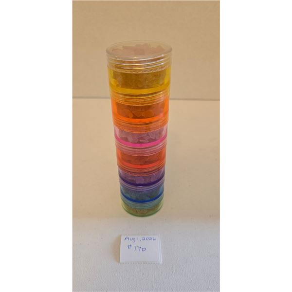 Tower Case Filled With Crystals