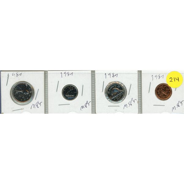 1987 Canada Proof Like Uncirculated Coin Set.