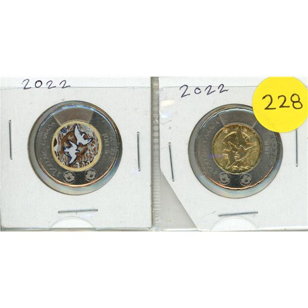2023 Canadian Two Dollar - 100th anniversary of the birth of artist Jean Paul Riopelle - Coloured an