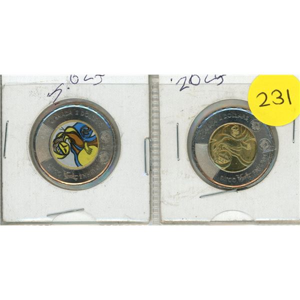 2025 Canadian Two Dollar - Celebrating the life and art of Indigenous artist Daphne Odjig - Coloured