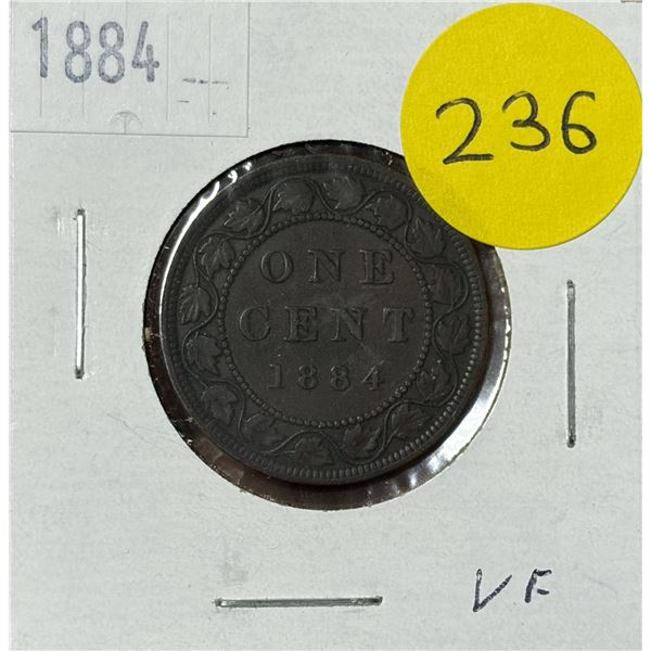 1884 Canada Large One Cent.