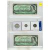 Image 1 : (2) 1967 Bank of Canada One Dollar (Uncirculated), 1967 Canada Silver 25 Cents, Silver 10 Cents and 
