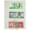 Image 1 : (5) Sheets of Foreign Currency Notes. (Total  15 Notes)