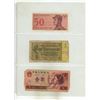 Image 5 : (5) Sheets of Foreign Currency Notes. (Total  15 Notes)